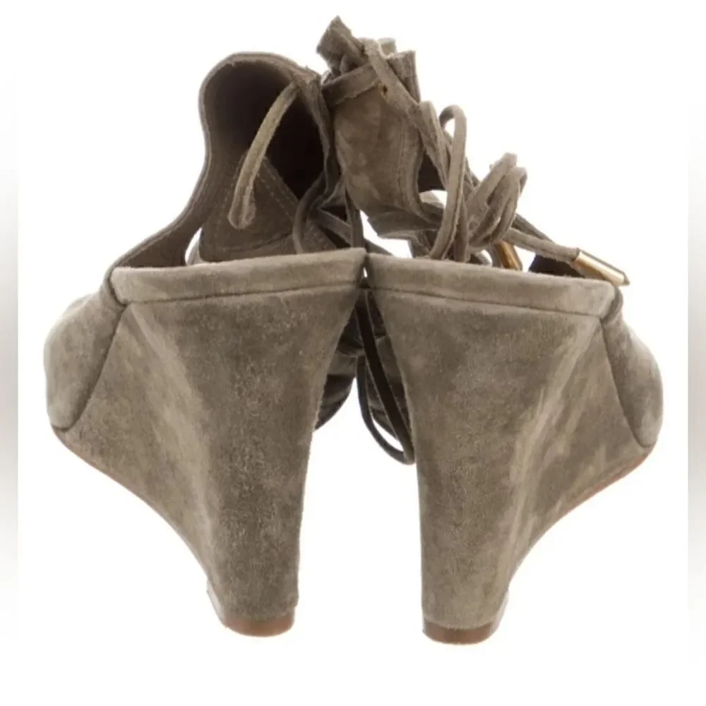 Aquazzura sexy thing suede wedges size 40(USA 9)